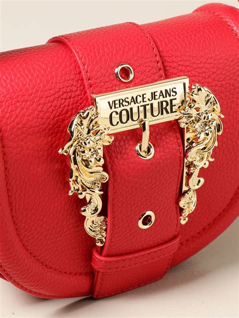 versace couture red bag|Versace jeans bags outlet.